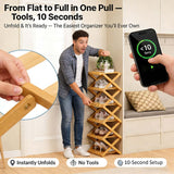 The 9-Tier No-Assembly Bamboo Rack !??
