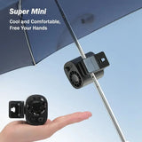Car Clip On Fan with LED Display -360° Rotation, 100 Speeds Adjustable, USB Rechargeable