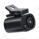 Car Clip On Fan with LED Display -360° Rotation, 100 Speeds Adjustable, USB Rechargeable