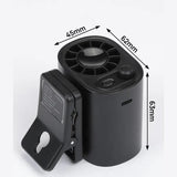 Car Clip On Fan with LED Display -360° Rotation, 100 Speeds Adjustable, USB Rechargeable