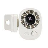 Car Clip On Fan with LED Display -360° Rotation, 100 Speeds Adjustable, USB Rechargeable