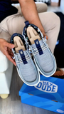 Men's Grey Hey Dude Style Mesh Slip-On Shoes