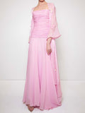 Elegant Butterfly Decorated Two Piece Dress