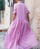 Comfy Oversize Check Dress